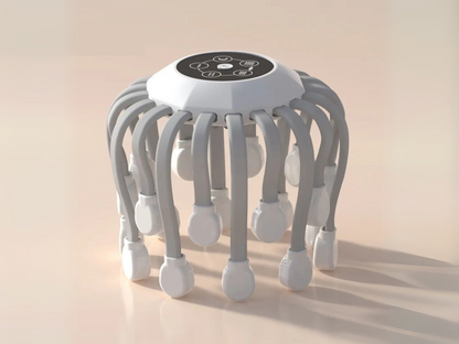 OctoVibe™ – Masseur de Cuir Chevelu Intelligent à 20 Têtes