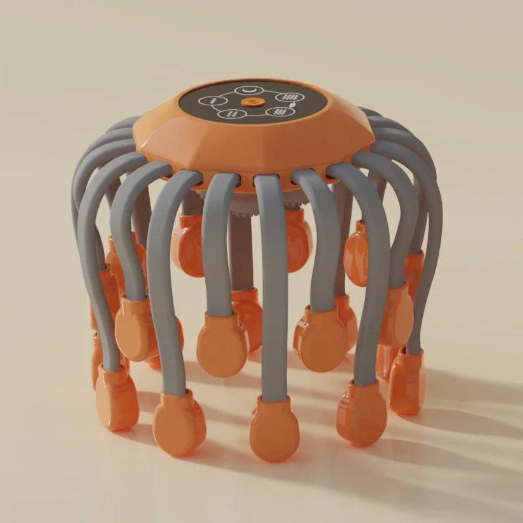 OctoVibe™ – Masseur de Cuir Chevelu Intelligent à 20 Têtes